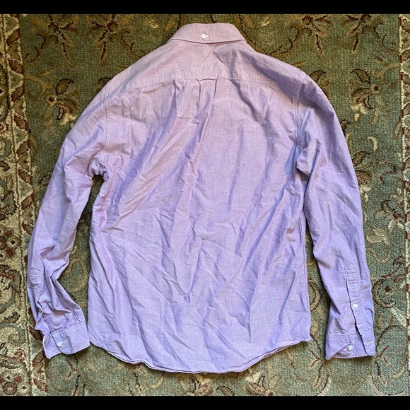 J Crew Purple Men’s Medium Dress Shirt - Picture 2 of 2